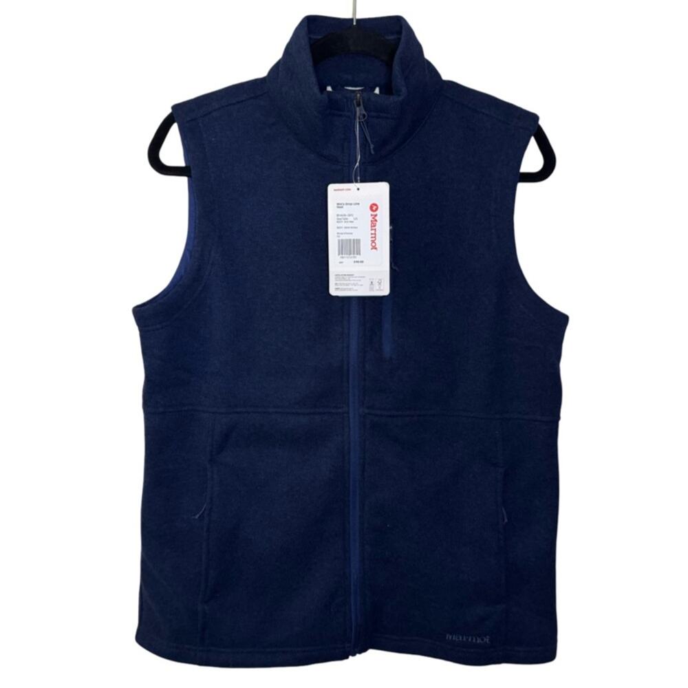 Marmot Women's Drop Line Sweater Fleece Vest - Artic Blue L